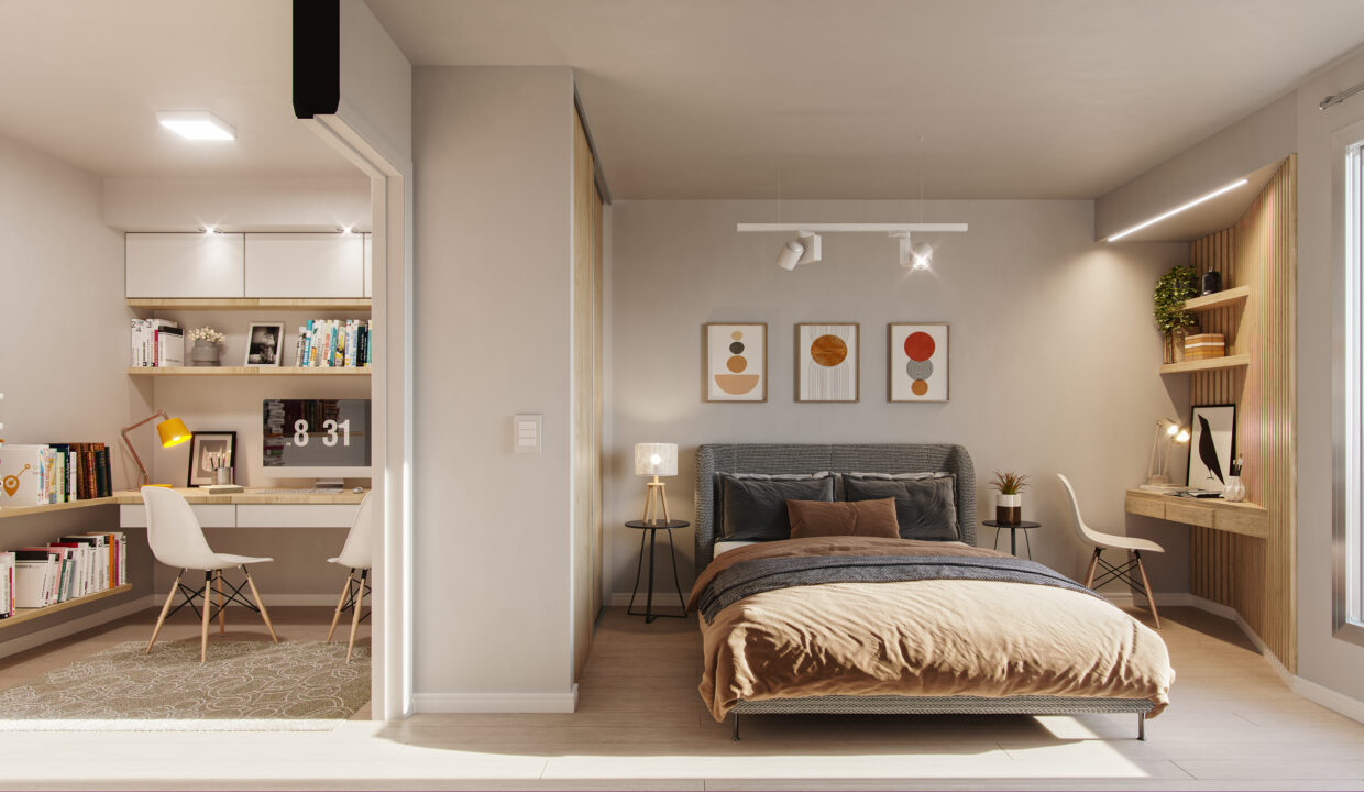 Depto 1 dormitorio con comodin