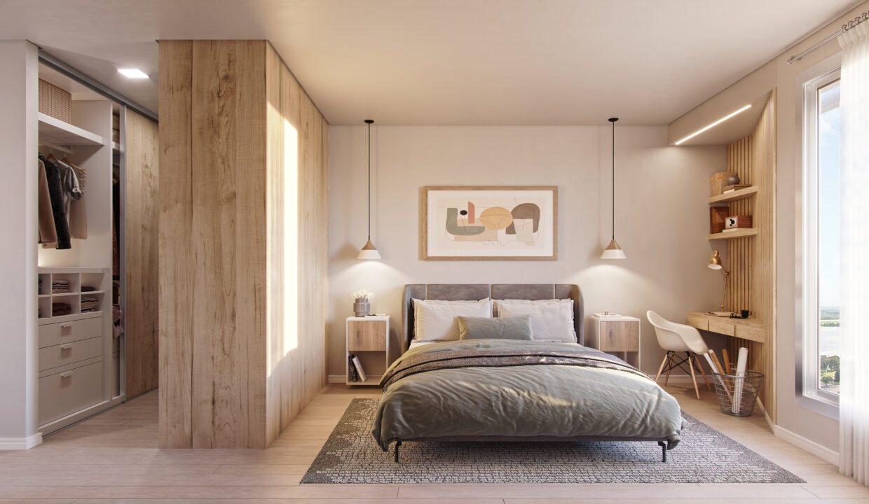Depto 2 dormitorio con vestidor