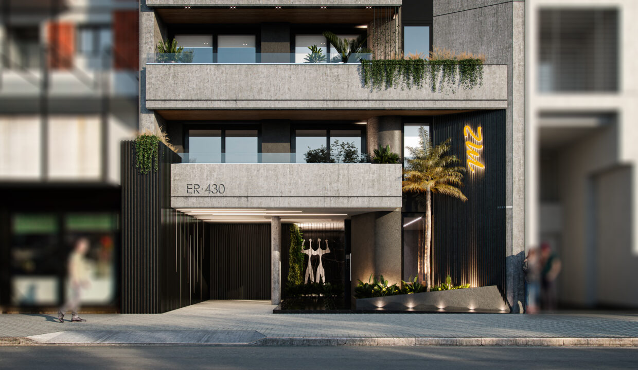 FACHADA NIVEL PEATONAL - DESENFOQUE